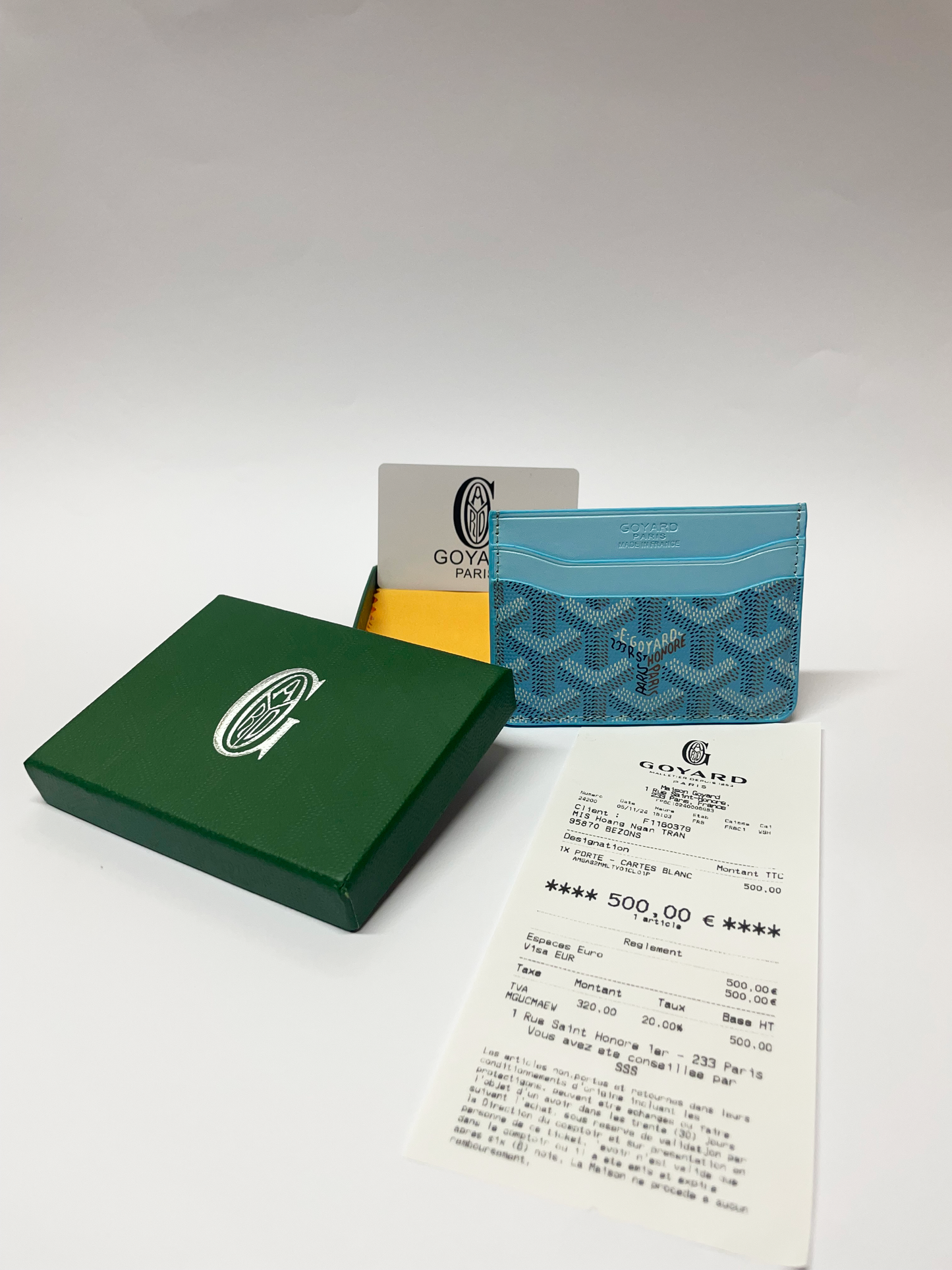 Tarjetero Goyard + Factura (1:1)