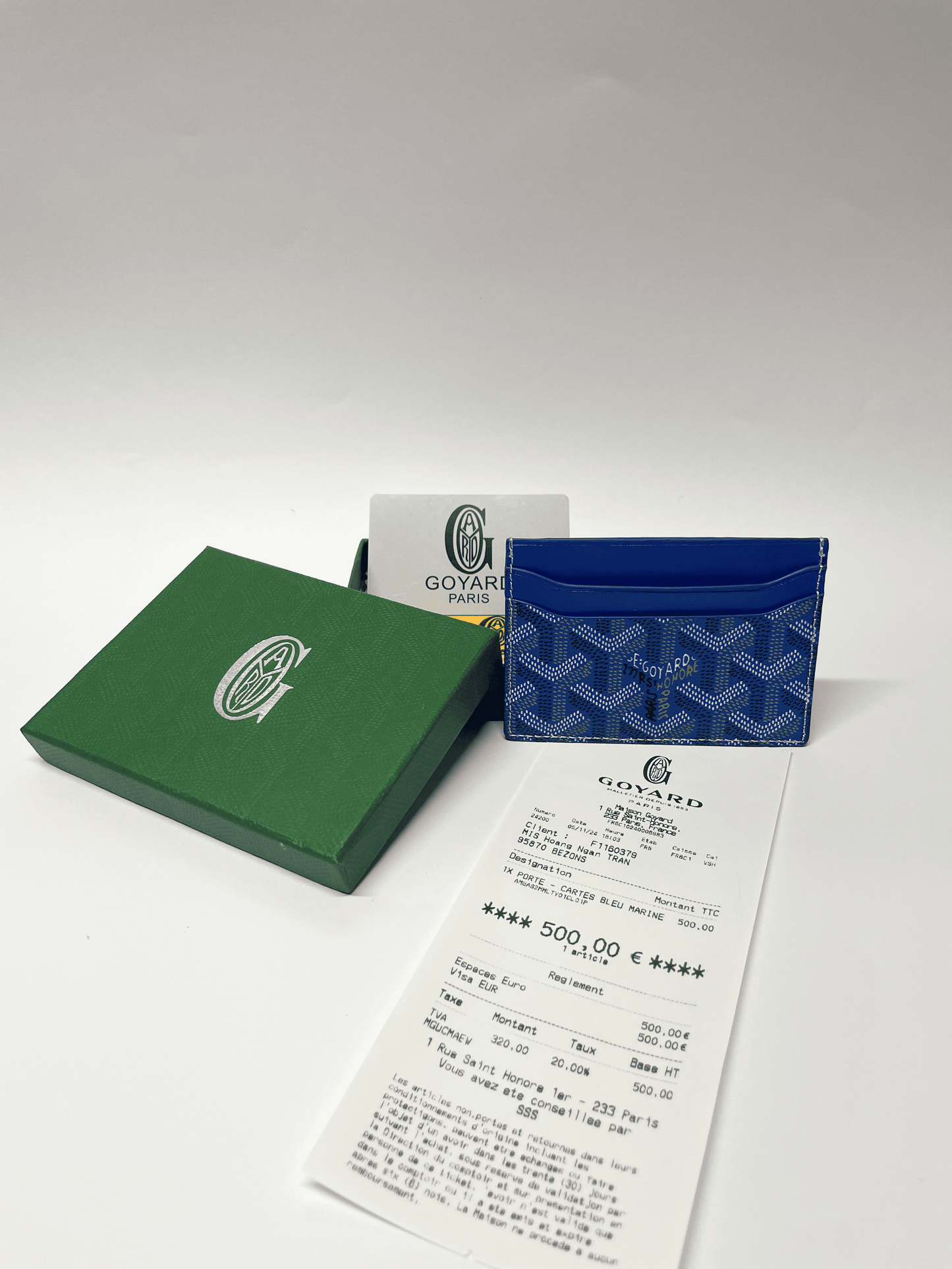 Tarjetero Goyard + Factura (1:1)
